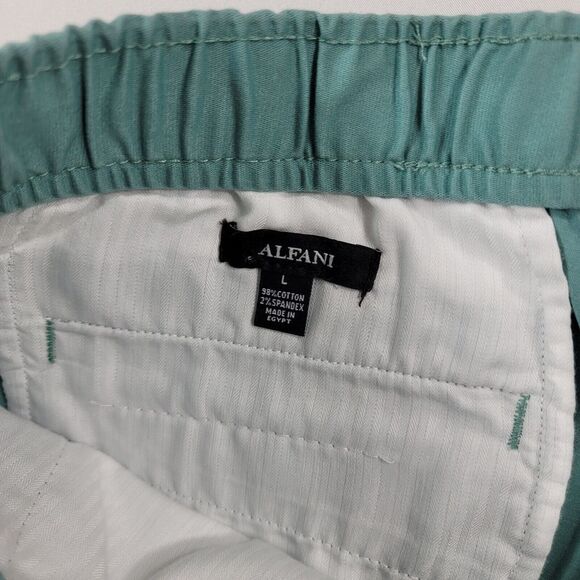 Alfani Drawstring Shorts Mens Large Teal Green‎ Stretch NEW - Picture 4 of 6